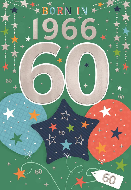 Year you are born birthday card