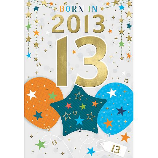 Year you are born birthday card