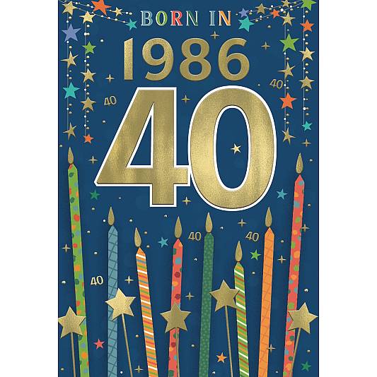 Year you are born birthday card