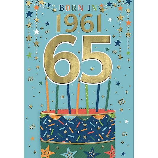 Year you are born birthday card