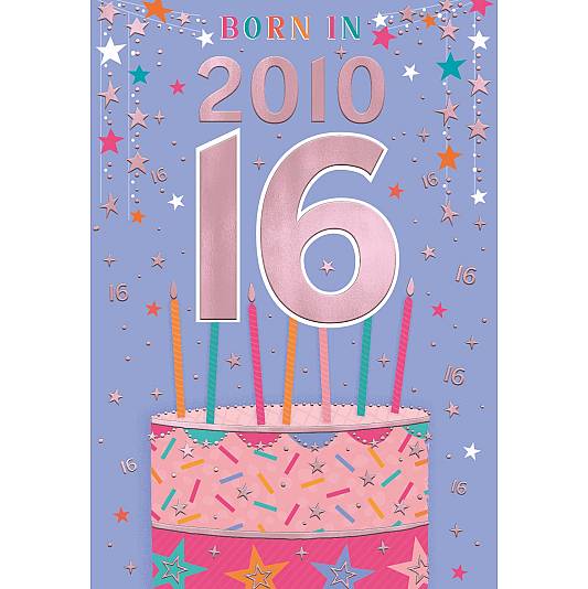 Year you are born birthday card