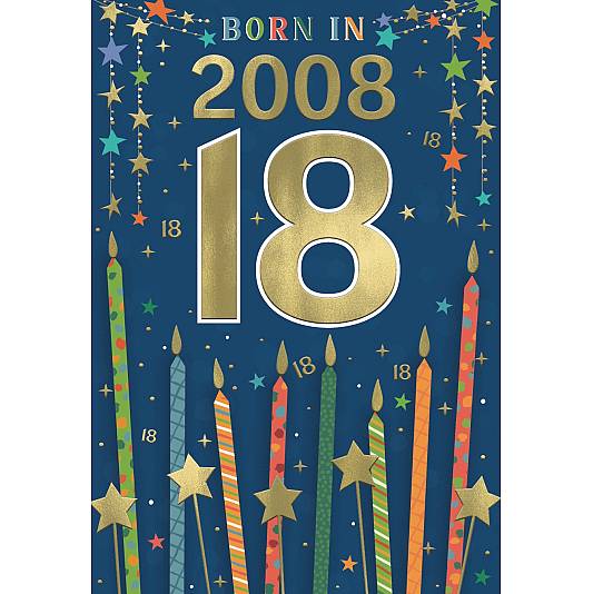 Year you are born birthday card