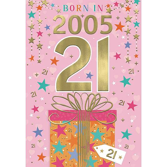 Year you are born birthday card