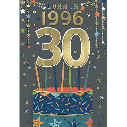 Year you are born birthday card