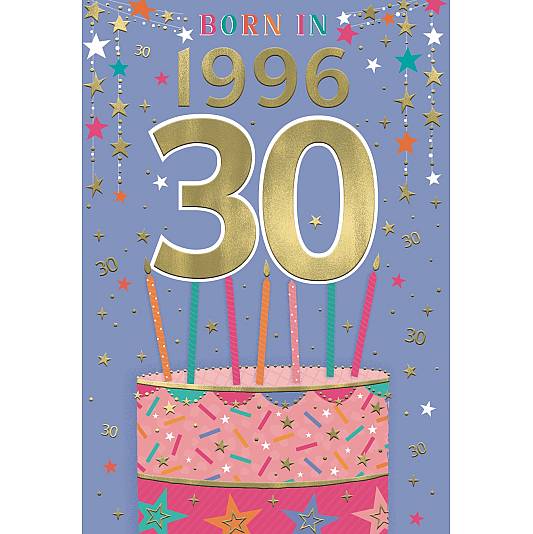 Year you are born birthday card