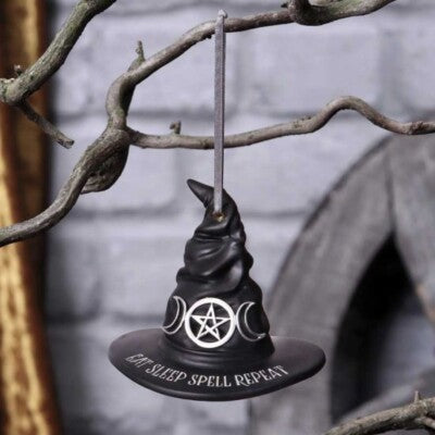 Eat Sleep Spell Repeat Witch Hat Hanging Ornament
